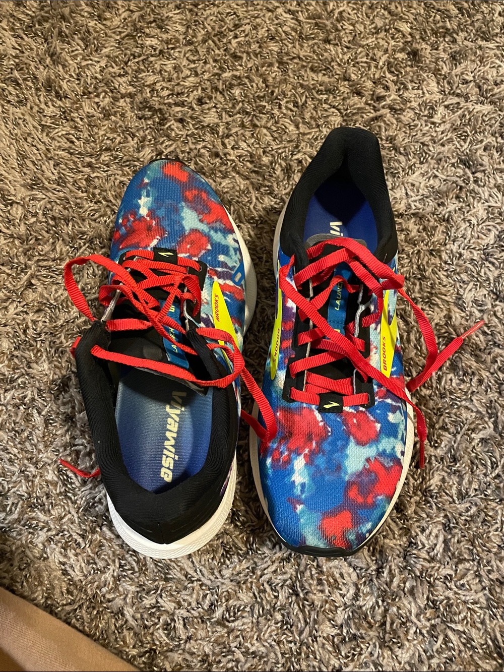 Brooks Multicolor (Blue, Red, Black) Running Sneakers
